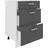 VCM Unterschrank Esilo 50 x 46 x 82 cm Grau