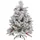 Beliani Künstlicher Weihnachtsbaum mit Schnee Masala Weiß 120 cm