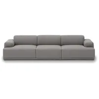 Muuto - Connect Soft Modular Sofa 3-Sitzer Konfiguration 1, Re-Wool 128
