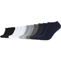 Camano Sneaker Socken Herren Damen CA-Soft Organic Cotton 12er Pack in 39-42 Grau Mix