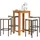 vidaXL Gartenbar-Set 5-tlg. Braun