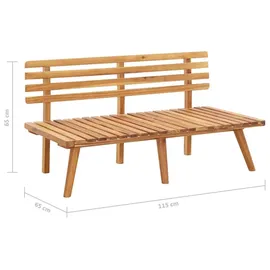 vidaXL Modell 15 Loungeset mit Auflagen braun