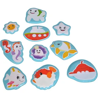 ABC-Design Simba 104010196 - ABC Magische Badepuzzle, Badespielzeug, 10 Teile