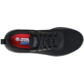 SKECHERS Squad Chaos Sr Awoa Medizinischer Serviceschuh, Schwarzes Textil-Synthetik, 40