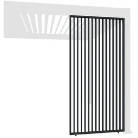 Weide Seitenwand für Weide Pergola 1 Stück 1,13 x 2,35 m Anthrazit