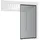 Weide Seitenwand für Weide Pergola 1 Stück 1,13 x 2,35 m Anthrazit