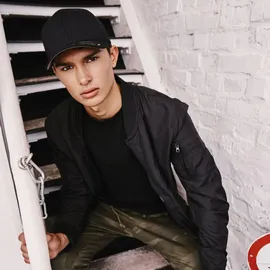 Flexfit Wooly Combed Cap schwarz Youth