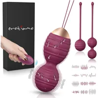 Magic Vital, Beckenbodentrainer, Dreierlei Beckenboden Kugel Trainer-Set, 12 Modi, Fernbedienung, USB (40 G, 80 G)