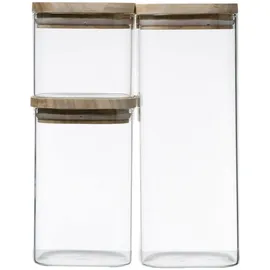 5five simply smart Stapelbare Glasgefäße hermet 500 ml 3 St.