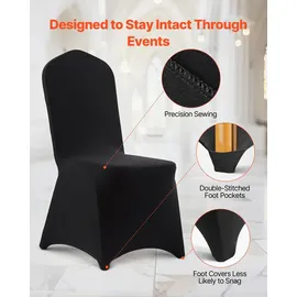 Vevor Stuhlhusse Schwarz 51 x 45 x 95 cm