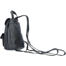 The Skandinavian Brand Mini Leder Rucksack schwarz