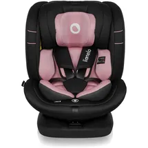 lionelo Bastiaan i-Size Kindersitz ab Geburt 0-36 kg Isofix Top Tether 360 Grad drehbar Rückwärts Vorwärts Seitenschutz 5-Punkt-Sicherheitsgurte Dri-Seat (Rosa Rose)
