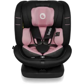 lionelo Bastiaan i-Size Kindersitz ab Geburt 0-36 kg Isofix Top Tether 360 Grad drehbar Rückwärts Vorwärts Seitenschutz 5-Punkt-Sicherheitsgurte Dri-Seat (Rosa Rose)