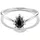 Thomas Sabo Fingerring THOMAS SABO "True Romance Ring mit Schwarzen Tropfen" Gr. 56, schwarz (silberfarben, schwarz, kristallweiß), Fingerringe, Damen, 56, Silber 925 (recycelt), 1,6mm, Fingerring, mit Zirkonia (synth.)