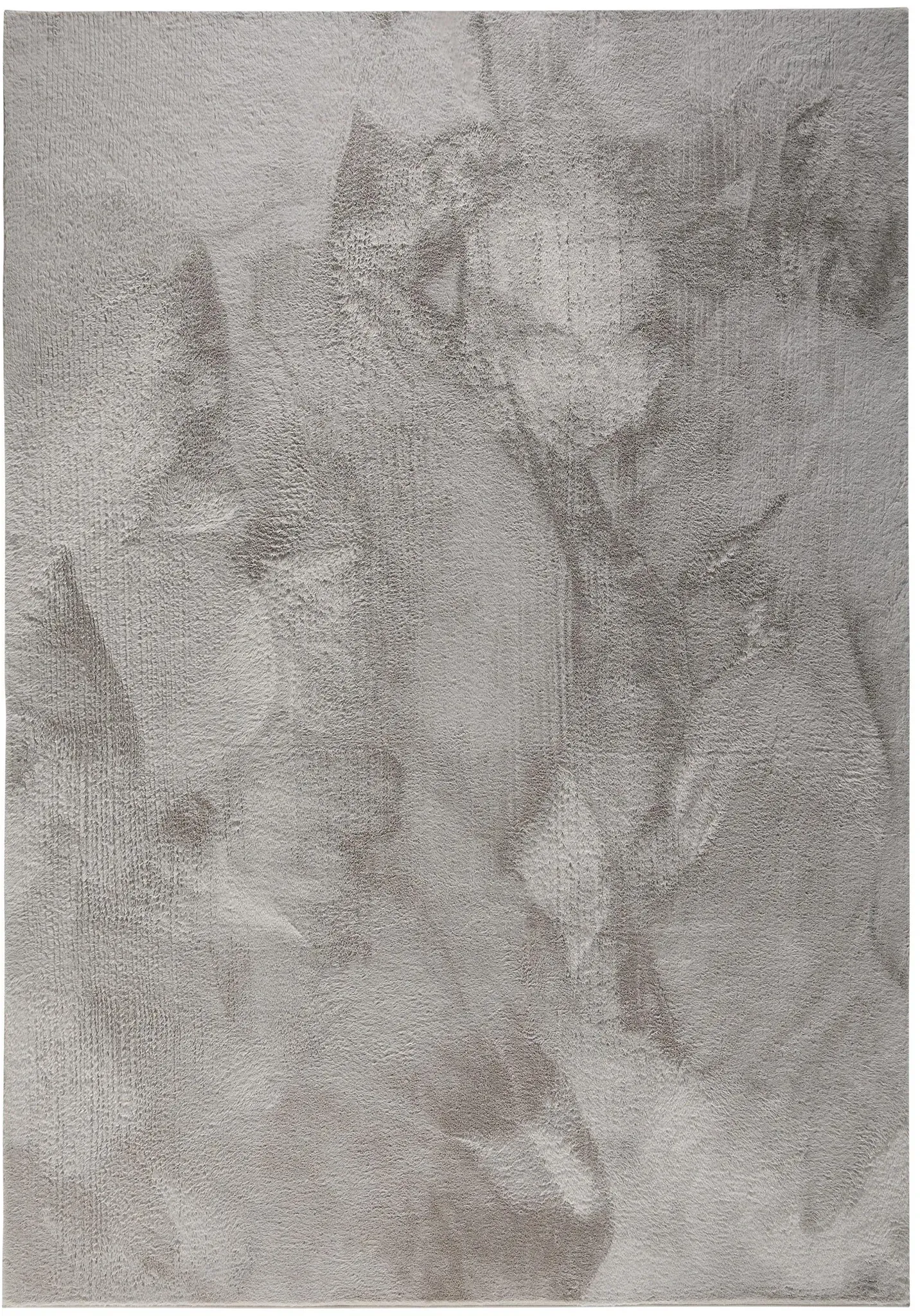 - Kunstfell-Teppich Furry Hellgrau 200x290 cm