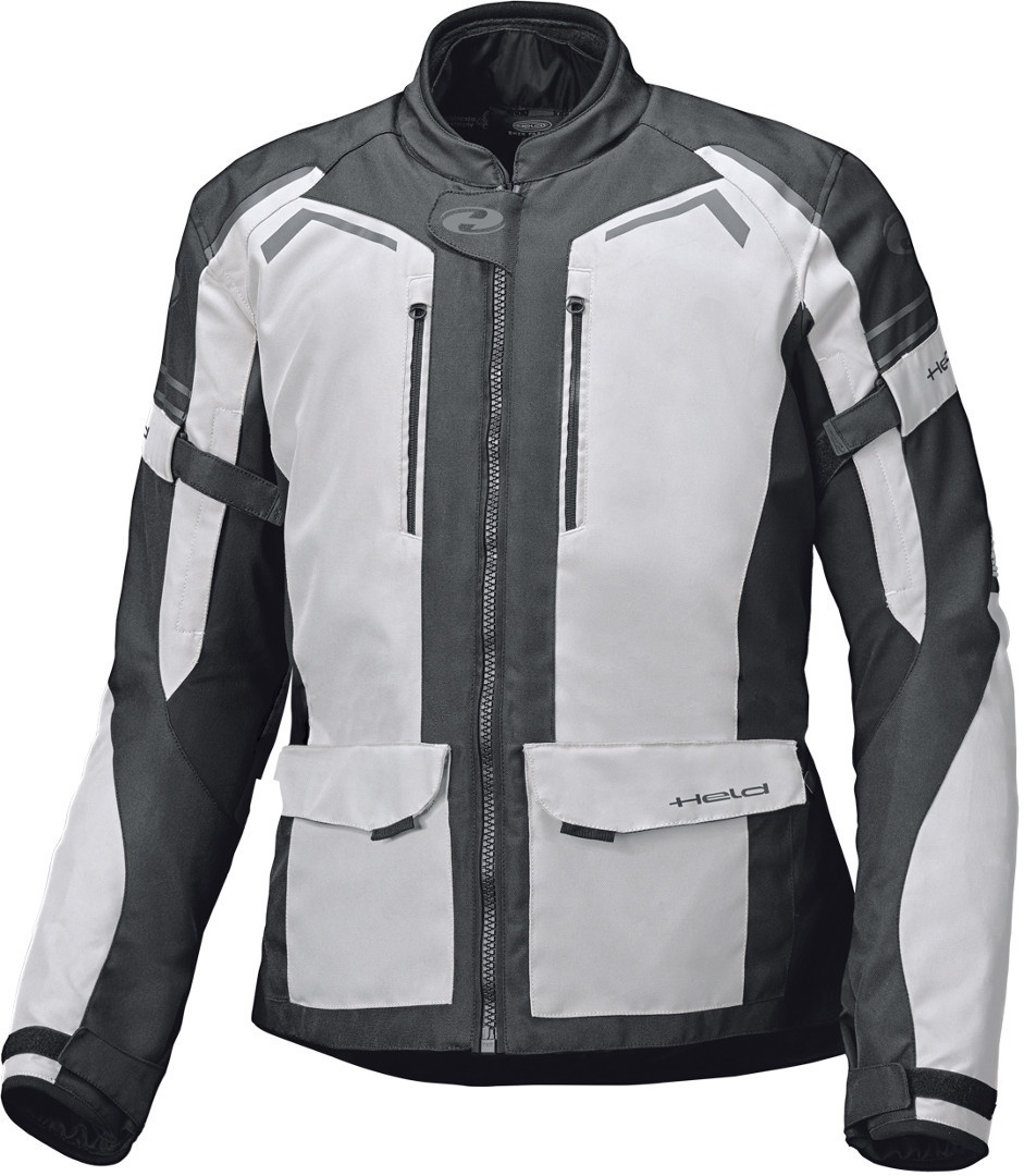 Held Kane Motorfiets textiel jas, zwart-grijs, XL