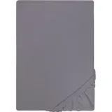 Castell Spannbettlaken Jersey 180 x 200 - 200 x 200 cm silbergrau