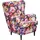 ed exciting design Ohrensessel Laurel Polyester 78 x 102 x 98 cm Mehrfarbig mit Massivholzfüßen
