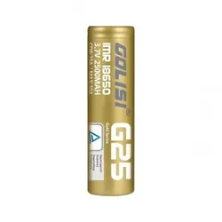 Golisi G25 18650 - 2500mAh 3,7V Flat Top 20A ungeschützt