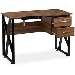 Relaxdays Schreibtisch neigbar, verstellbare Arbeitsfläche, Laptoptisch oder Zeichentisch, HBT 75x110x55cm, Holzoptik