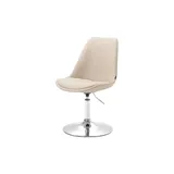 Drehstuhl drehbar Maverick , creme , Maße (cm): B: 48 H: 76