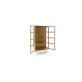Furnhouse Vitrine 100 x 40 x 180 cm Braun