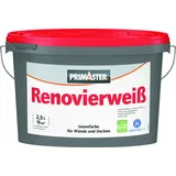 Primaster Wandfarbe Renovierweiß weiß matt 2,5 l