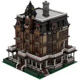 RCARTOYRTR Queen Anne groß Haus Klemmbausteine, 7740 Stück Bolivianischer Stil Street Architektur Modellbausatz, Kreatives Modular Building Spielzeug und Geschenk für Erwachsene Jugendliche