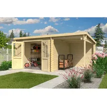 Lasita Maja Gartenhaus Tampa 5 x 3,1 m Beige