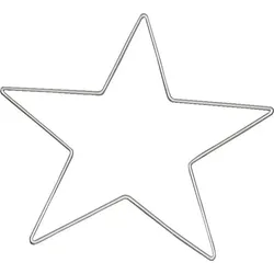 Knorr Prandell Drahtstern 25cm silberfarben