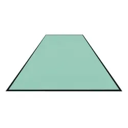 Schmutzfangmatte Colorstar, mint, waschbar, glatter Rücken 7460115240150-C57 , Maße (B x T): 115 x 240 cm