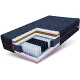 Fdm Taschenfederkernmatratze, Schwarz, Textil, H3 H4 Taschenfederkern BLACK 7 Zonen 22 cm Oeko-Tex® Standard 100, Schlafzimmer, Matratzen Shop, Matratzen, Taschenfederkernmatratzen