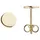 Jobo Ohrstecker Plättchen Gelbgold 333 5,9mm