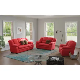 Cotta Couch Baumwolle/Polyester 2-Sitzer + 2,5-Sitzer Rot
