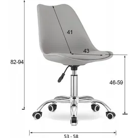 OEM Alba Drehstuhl Polypropylen Weiß