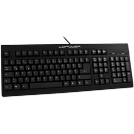 LC-POWER BK-902 USB Tastatur DE schwarz (BK-902USB)