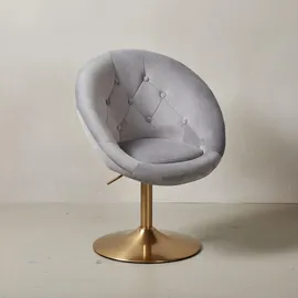 KADIMA DESIGN Loungesessel Grau, Textil, Säule, 67x100x62 cm. Wohnzimmer, Sessel, Polstersessel