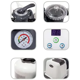 Intex Sandfilteranlage Krystal Clear grau 12 m3