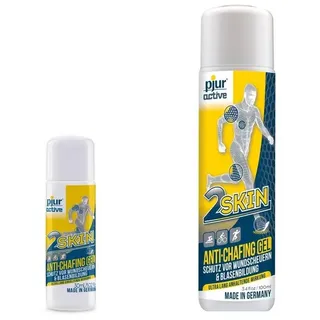 pjur Hautpflegegel 2KSIN, Anti Chafing Gel - 100ml + 30ml -, gegen Reibung & Wundscheuern perfekt für Sportler - Made in Germany