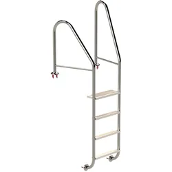 Eichenwald Poolleiter Modell 07 Marina Öffentlich Flanschmontage Beckentiefe 1340mm 4 Stufen