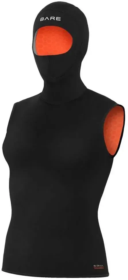 Bare Ultrawarmth 5/3 Mm Thermoweste Mit Kapuze - Black - 14
