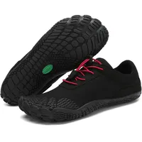 SAGUARO Barfußschuhe Damen Barfussschuhe Herren Outdoor Barfuss Schuhe Leicht Zehenschuhe Barfuß Fitnessschuhe mit Breiter Zehenbox Lakritz, Gr.38 EU - 38 EU