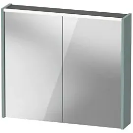 Duravit D-Code Spiegelschrank Verspiegelt DC71060HGHG1000 800x700x148, Fjordgrün Matt, Steckdose E, LED Beleuchtung