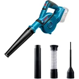 Bosch Professional 18V System Akku Gebläse GBL 18V-120 (inkl. 4x Aufsätze, Standarddüse, Verlängerungsrohr, Bohrlochdüse, Staubauffangbehälter, ohne Akku/ Ladegerät)