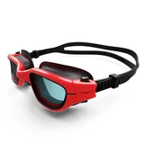 AqtivAqua Schwimmbrille Kinder MINI-DXC Kinderschwimmbrille Schwimmbrillen für Kinder 3 4 6 8 10 Jahre (Rot, Klare)