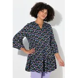 Angel Of Style by Happy Size Hemdbluse mischfarben Schwarz XL