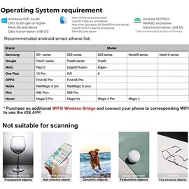 Creality 3D Creality CR Scan Ferret 3D-Scanner, 0,1 mm Hochpräzision, Scangeschwindigkeit von 30 fps, Dual-Modus-Scannen, Vollfarb-Texturen, kompatibel mit An...