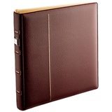 Münzalbum Universal Taupe 4 Ringe mit Cajetin Bordeaux