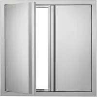 Vevor Grill-Zugangstür 610 x 610 mm Edelstahl silber
