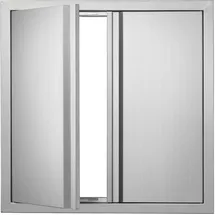 Vevor Grill-Zugangstür 610 x 610 mm Edelstahl silber